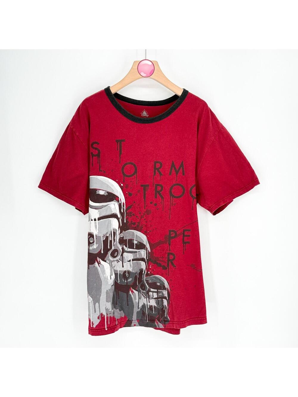 Disney Star Wars Stormtrooper Graphic T Shirt Red Black Sci Fi Men's 2XL